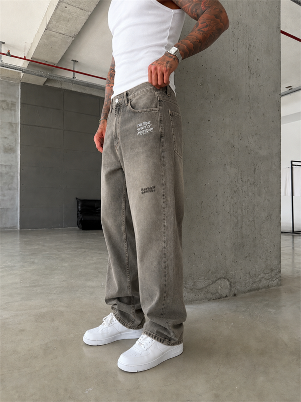 Premium Nakışlı Auro Prime Baggy Pantolon 