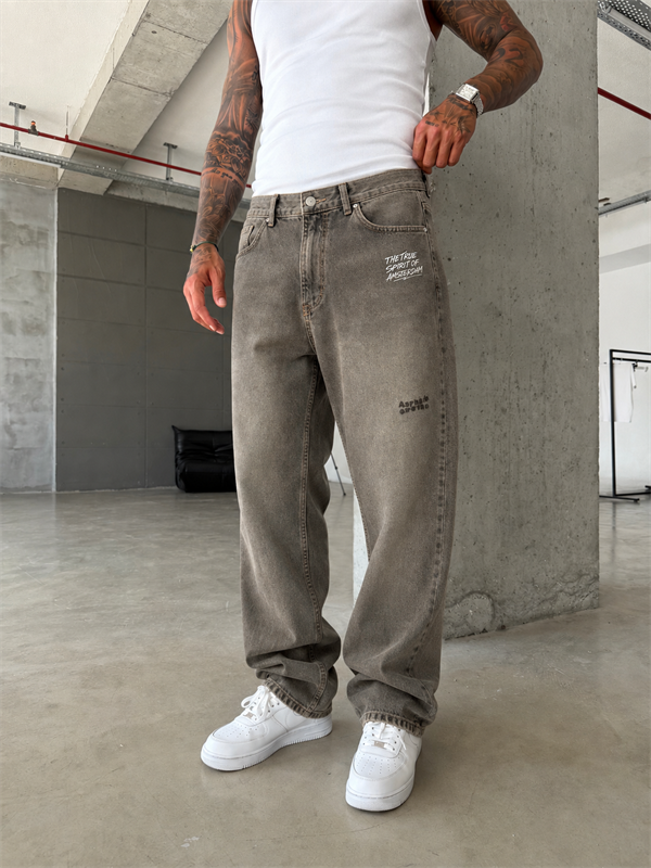 Premium Nakışlı Auro Prime Baggy Pantolon 