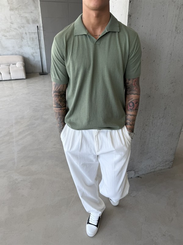 Premium Pat Yaka Basic T-Shirt - Haki