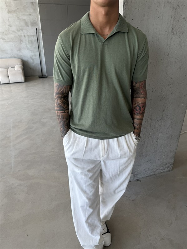 Premium Pat Yaka Basic T-Shirt - Haki