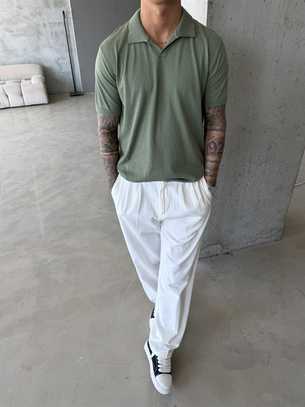 Premium Pat Yaka Basic T-Shirt - Haki