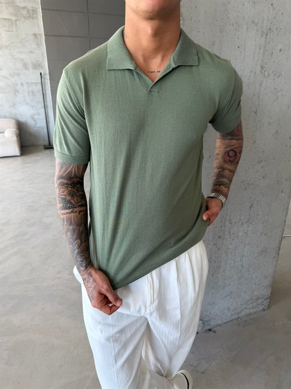 Premium Pat Yaka Basic T-Shirt - Haki