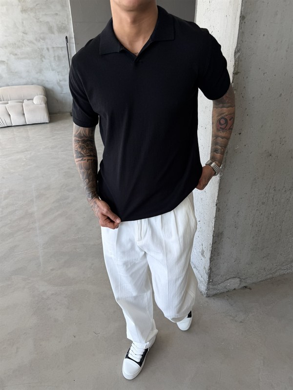 Premium Pat Yaka Basic T-Shirt - Siyah