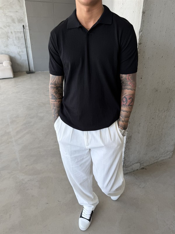 Premium Pat Yaka Basic T-Shirt - Siyah