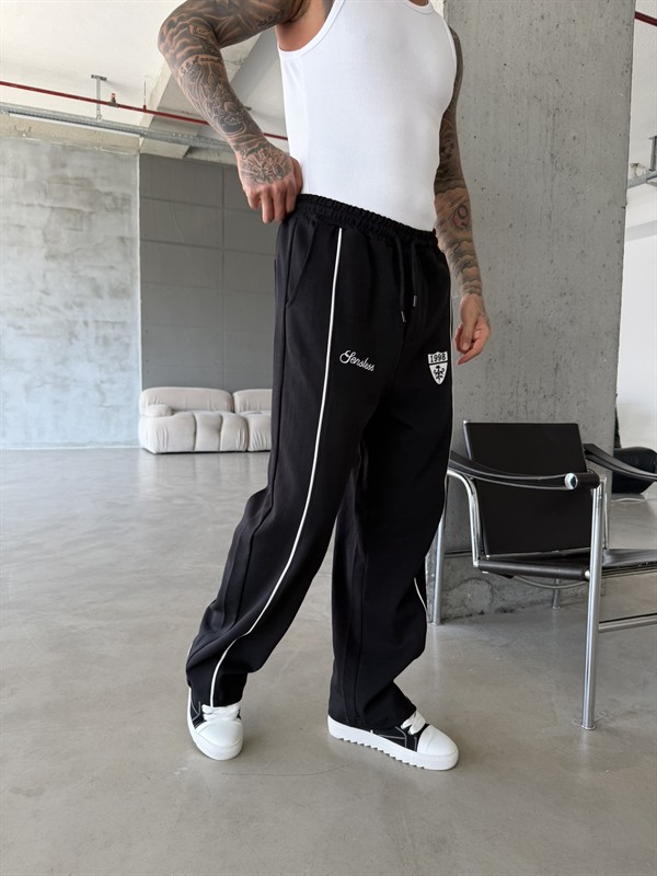 Premium Sesless 1998 Baggy Eşofman - Siyah