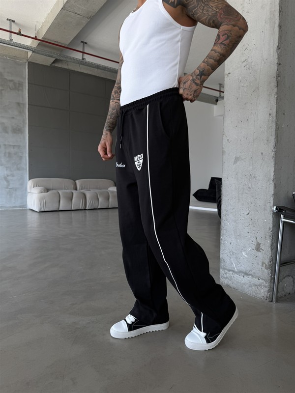 Premium Sesless 1998 Baggy Eşofman - Siyah