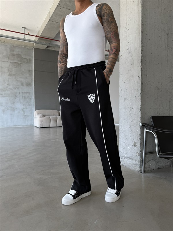 Premium Sesless 1998 Baggy Eşofman - Siyah