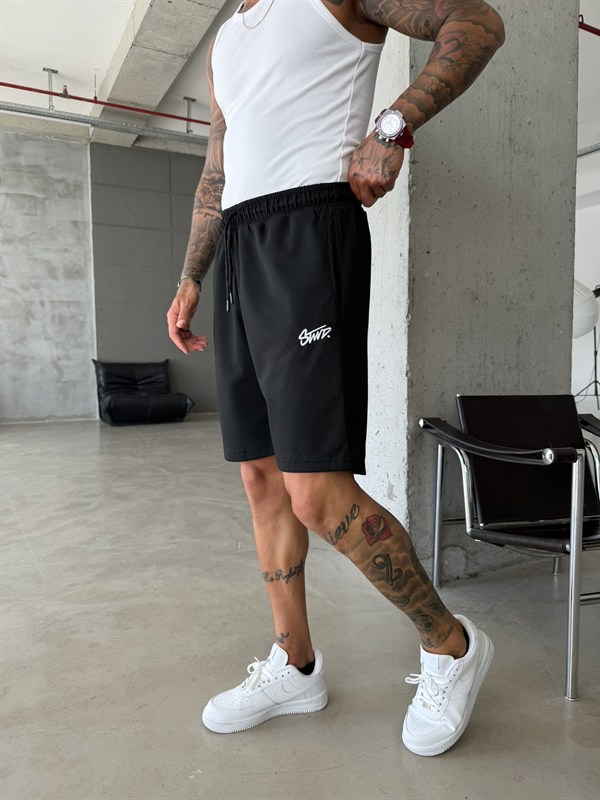 Premium Signature Essential Shorts - Siyah