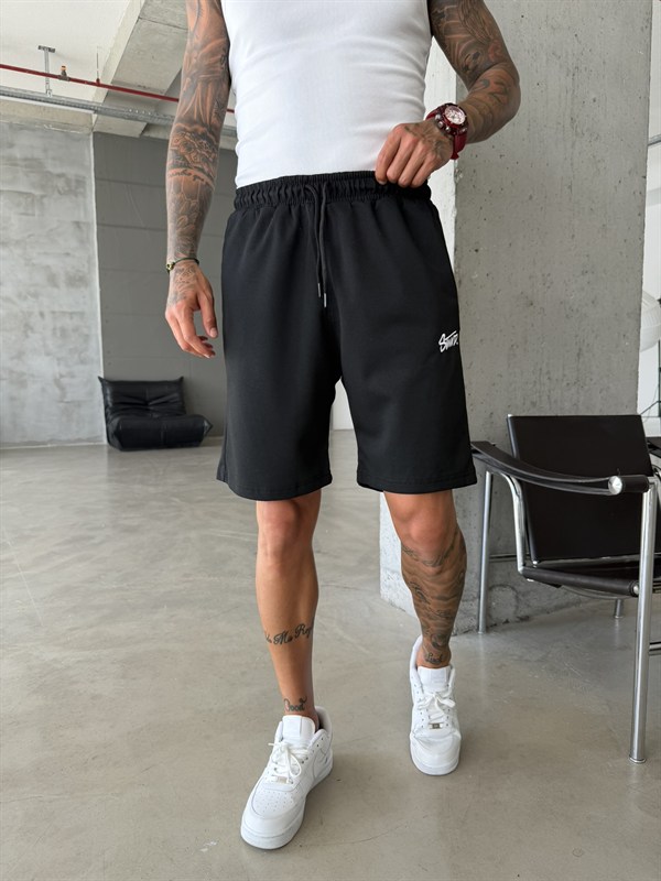 Premium Signature Essential Shorts - Siyah