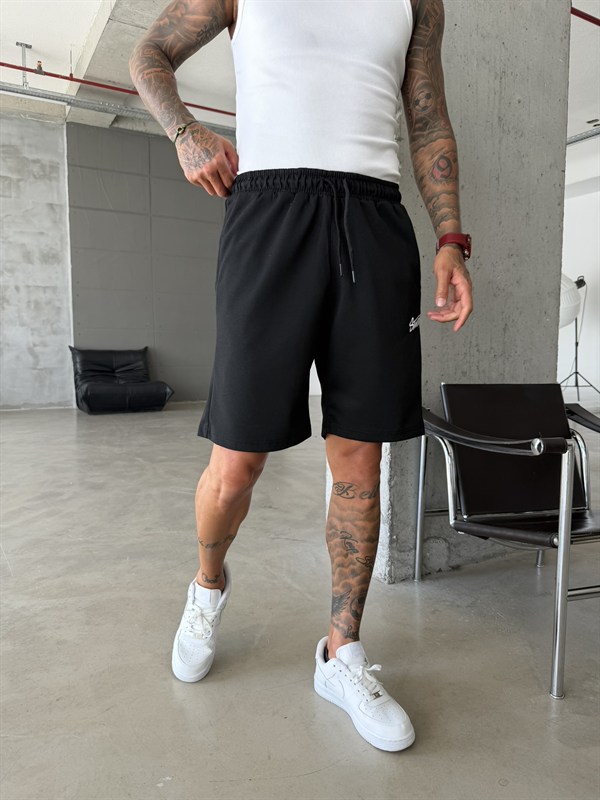 Premium Signature Essential Shorts - Siyah