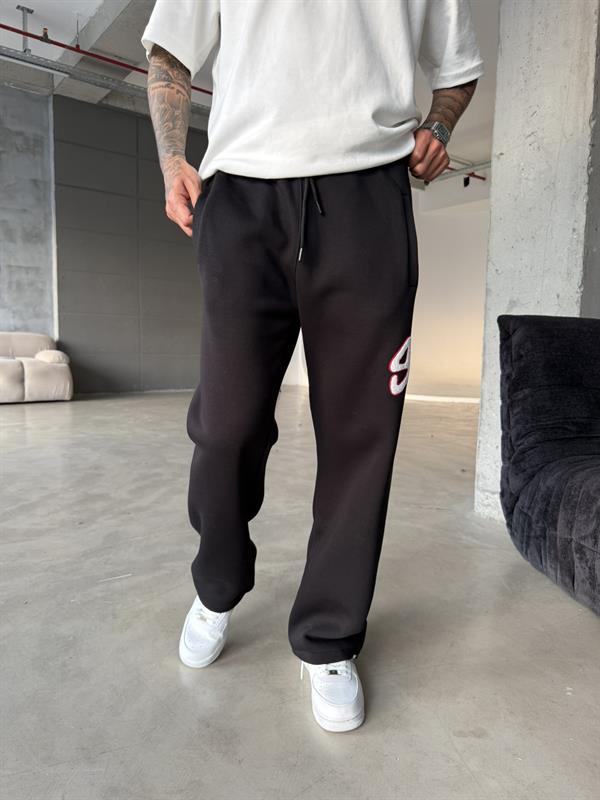 Premium Süzene Nakış SW Eşofman - Siyah