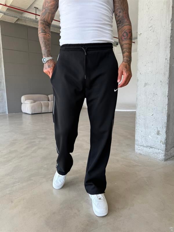 Premium Yan Cizgili Eşofman - Siyah