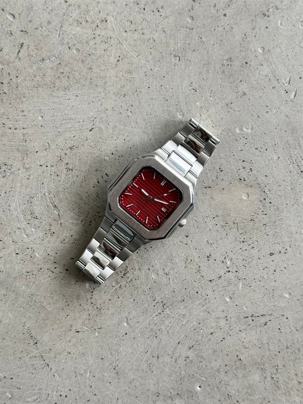 Prime Hour Premium Erkek Saat - Bordo