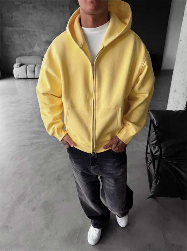 Puffer Boxy Fit Zippered Hoodie