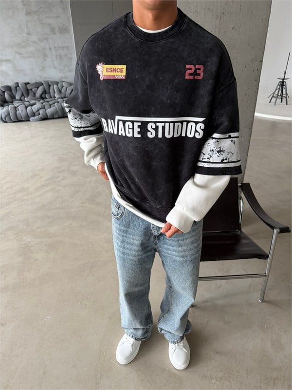 Ravage Studio Acid Yıkama Sweat