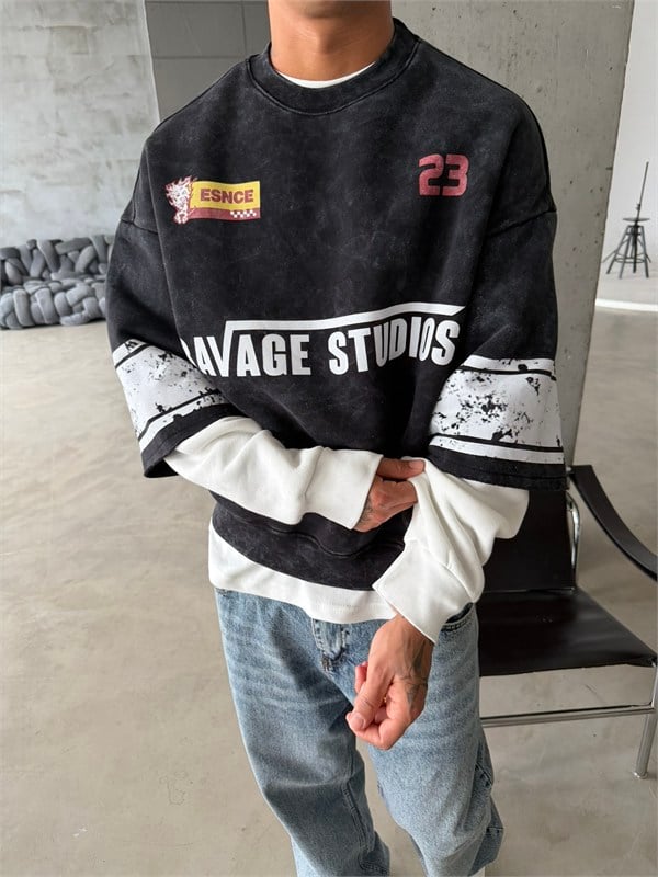 Ravage Studio Acid Yıkama Sweat