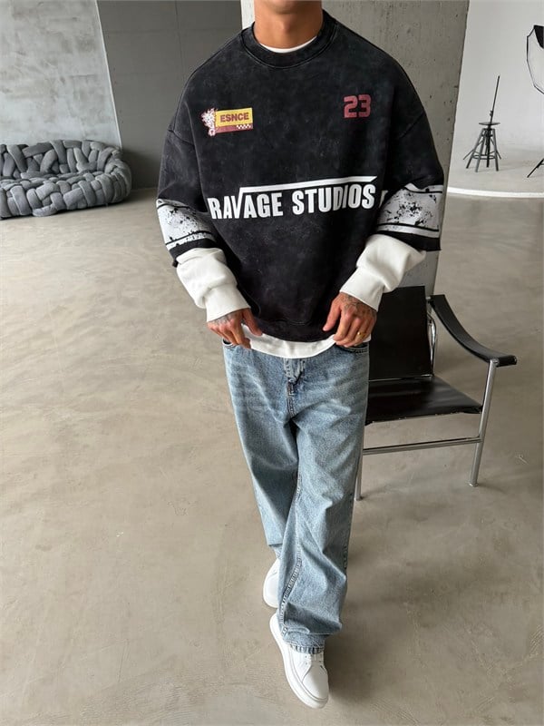 Ravage Studio Acid Yıkama Sweat