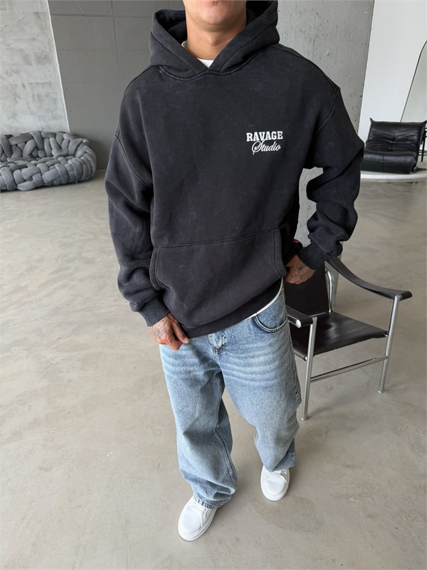 Ravage Studio Acid Yıkamalı Premium Sweat