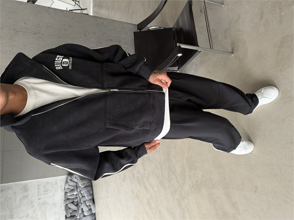 Raver College Şerit Detaylı Fermuarlı Hoodie