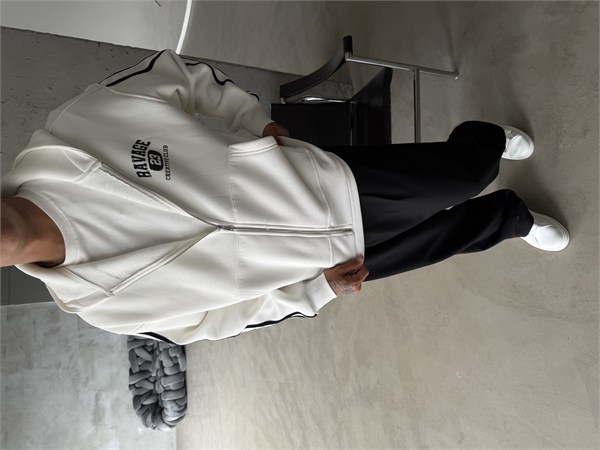 Raver College Şerit Detaylı Fermuarlı Hoodie
