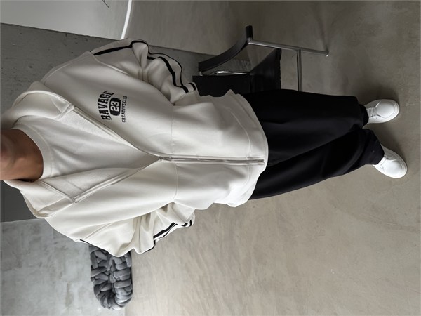 Raver College Şerit Detaylı Fermuarlı Hoodie