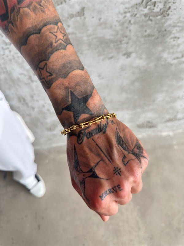 Rebel Wrist Erkek Bileklik - Gold