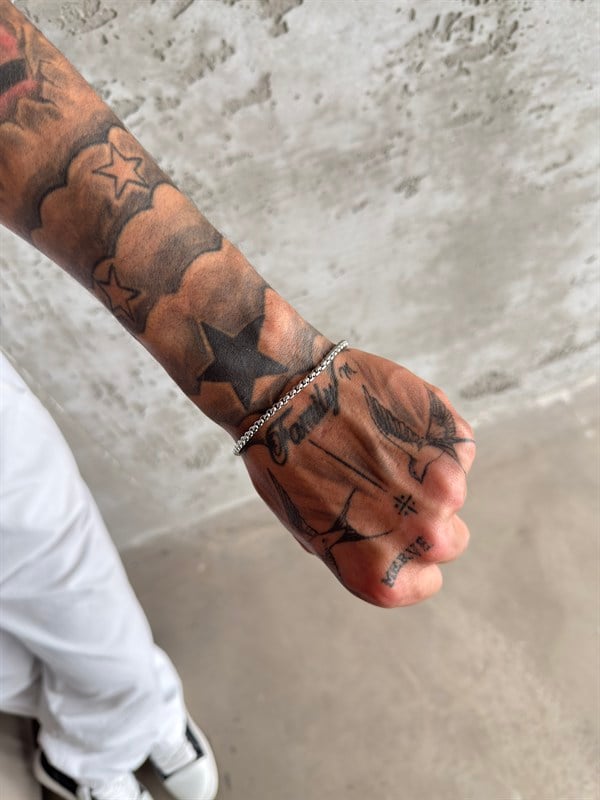 Rebel Wrist Erkek Bileklik - Gümüş