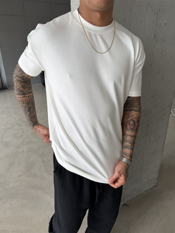 Regular Fit Basic T-Shirt - Beyaz