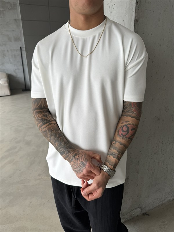 Regular Fit Basic T-Shirt - Beyaz