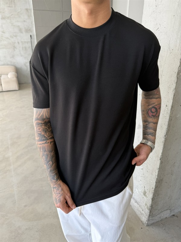 Regular Fit Basic T-Shirt - Siyah