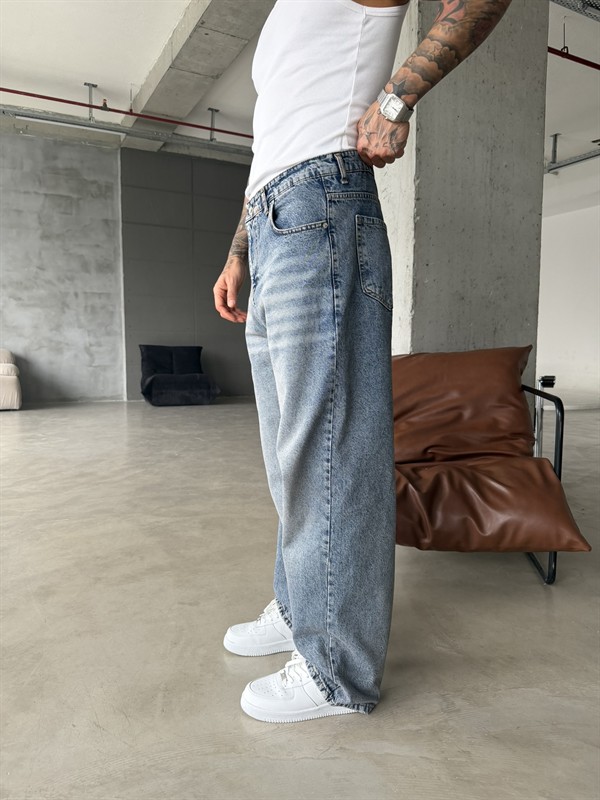 Relax Baggy fit Pantolon - İndigo