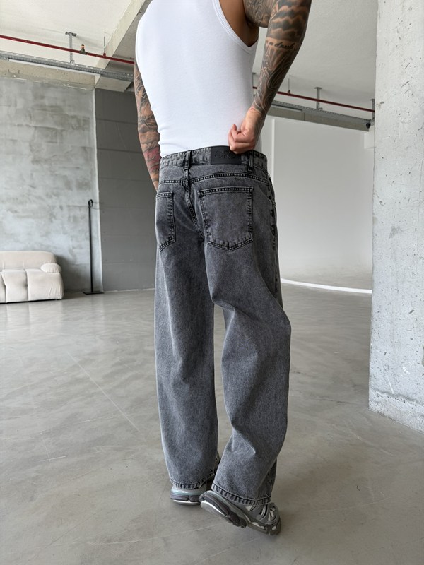 Relax Super Baggy Pantolon - Gri