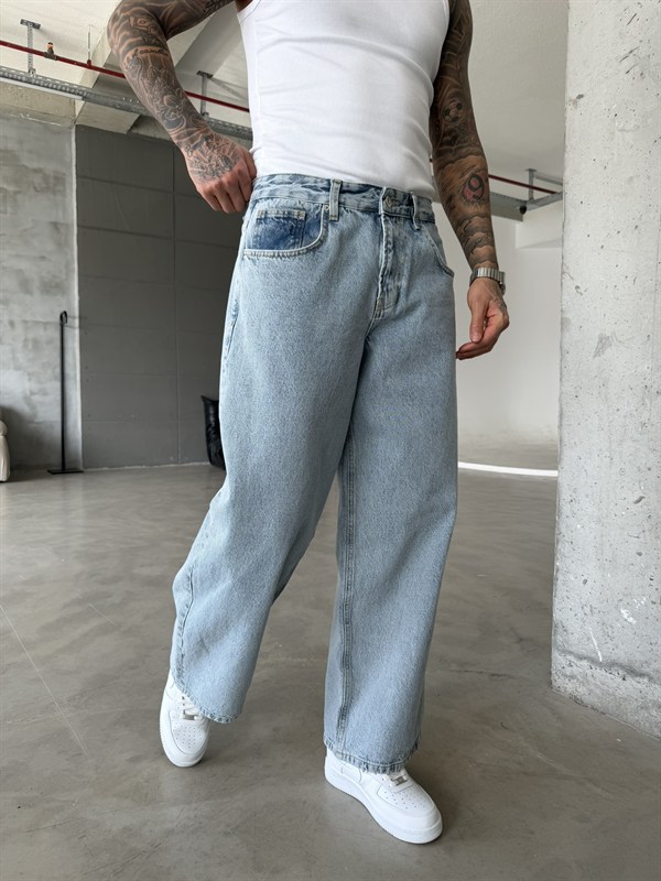 Relax Super Baggy Pantolon - Mavi