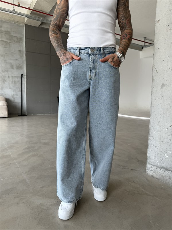 Relax Super Baggy Pantolon - Mavi