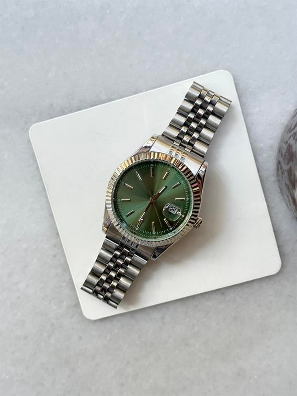 Royal Date Çelik Saat - Yeşil
