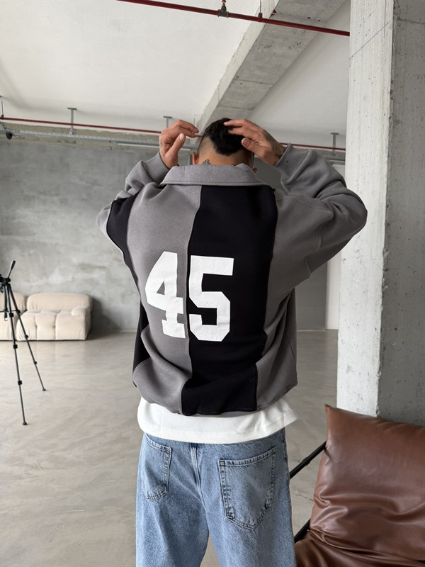 Saunt Essence Half Zip Sweat - Gri