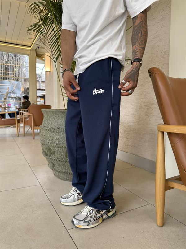 Şerit Detaylı SW Baggy Eşofman - İndigo