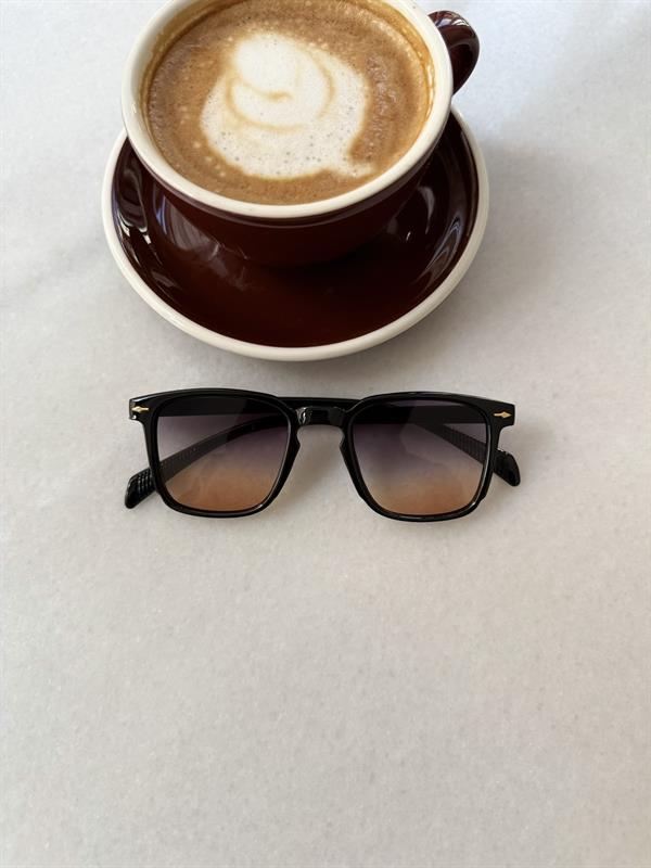 Shadow Fade Siyah Çerçeve Kahve Cam - Siyah