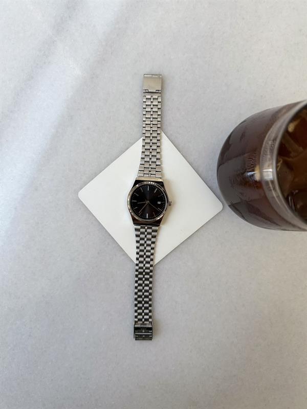 Silver Slence Takvimli Kol Saati - Gümüş