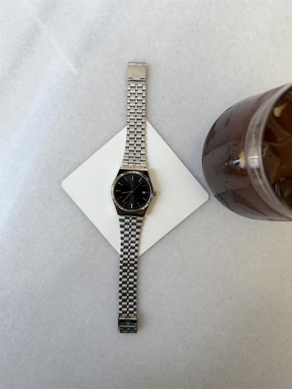 Silver Slence Takvimli Kol Saati - Gümüş