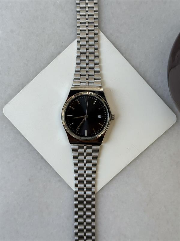 Silver Slence Takvimli Kol Saati - Gümüş