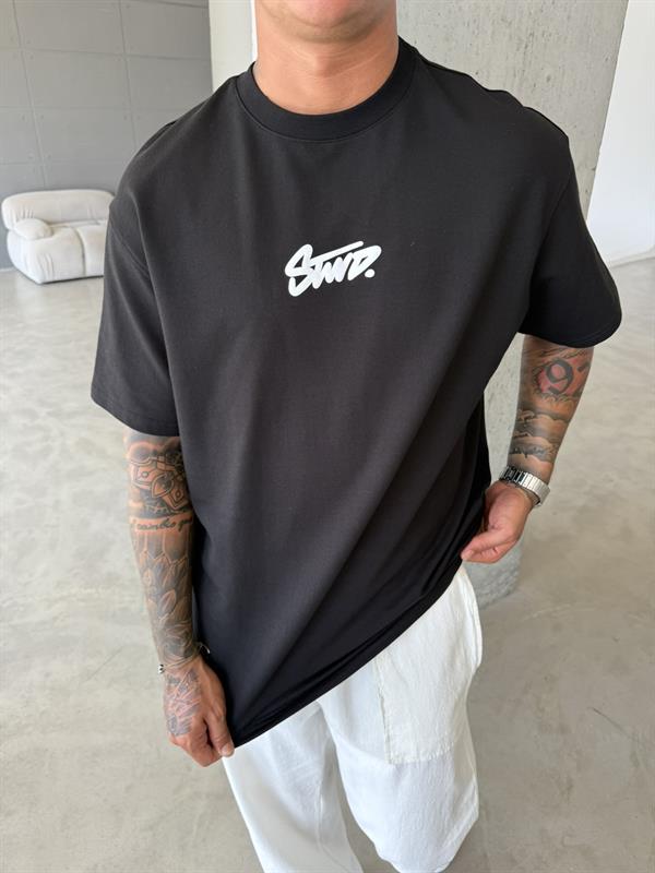 Sırt Baskılı SW T-Shirt -  Siyah