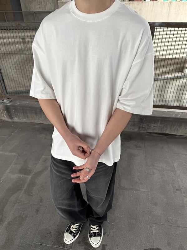 Sırt Nakış Detaylı When The Power T-Shirt- Beyaz