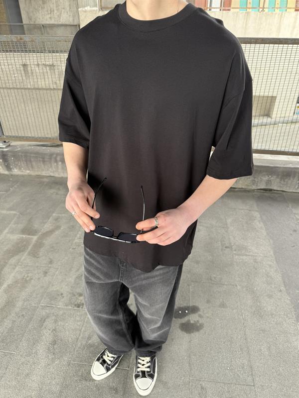 Sırt Nakış Detaylı When The Power T-Shirt- Siyah