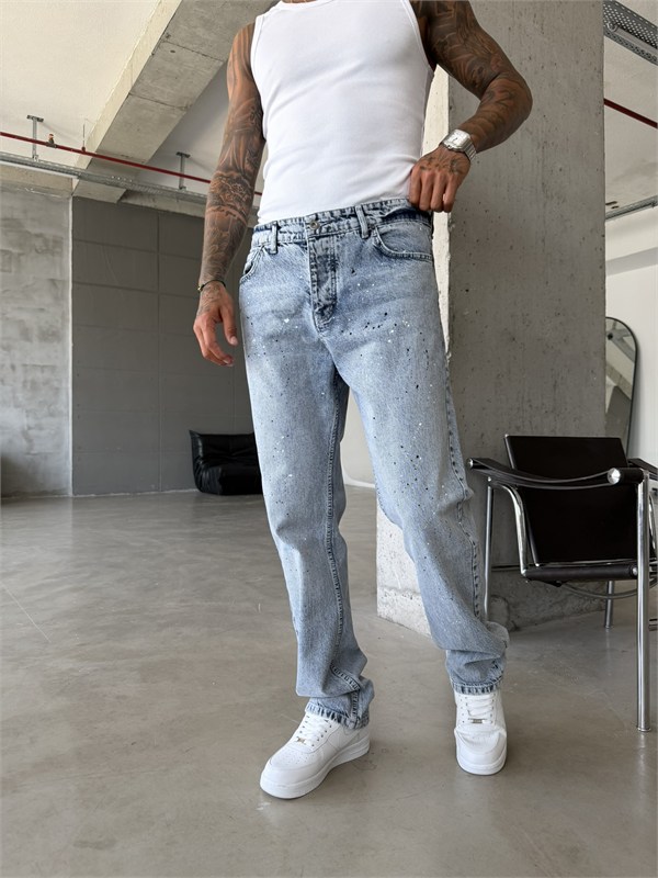 Sprey Detaylı Premium Baggy Pantolon