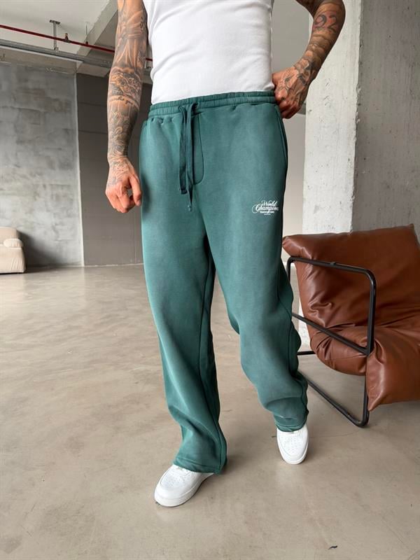 Spreyli Premium Seri Eşofman - Yeşil