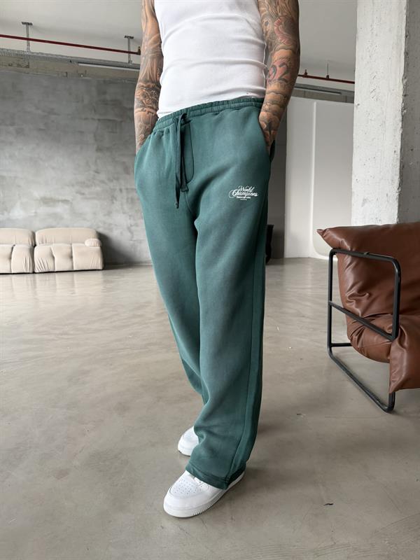 Spreyli Premium Seri Eşofman - Yeşil