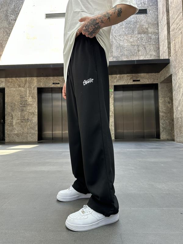 SW Nakışlı Baggy Lastik Paça Eşofman Altı