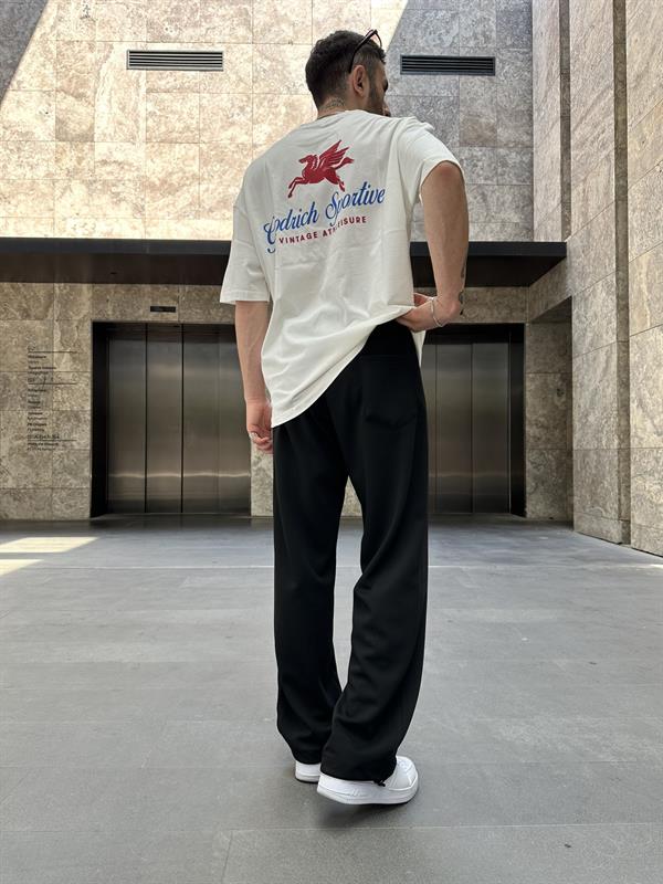 SW Nakışlı Baggy Lastik Paça Eşofman Altı