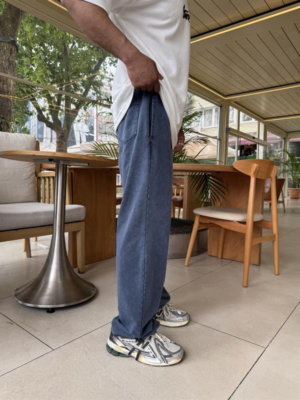 SW Yıkamalı Basic Eşofman - İndigo